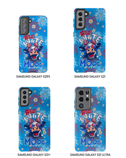 RED WHITE AND MOOO COW PHONE CASE - TY1306262