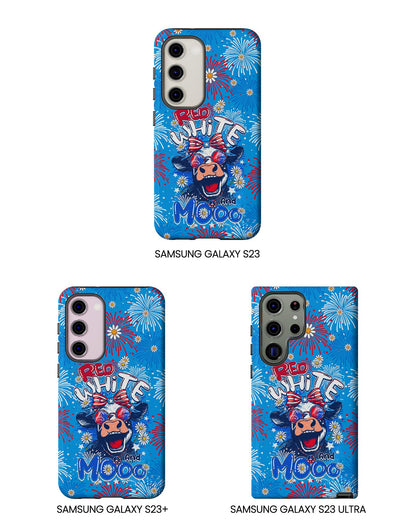 RED WHITE AND MOOO COW PHONE CASE - TY1306262