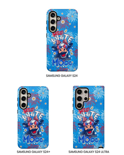 RED WHITE AND MOOO COW PHONE CASE - TY1306262