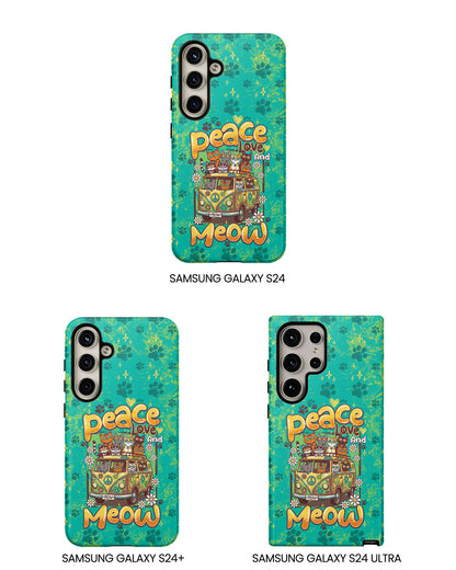 PEACE LOVE AND MEOW CATS PHONE CASE - TY0707263