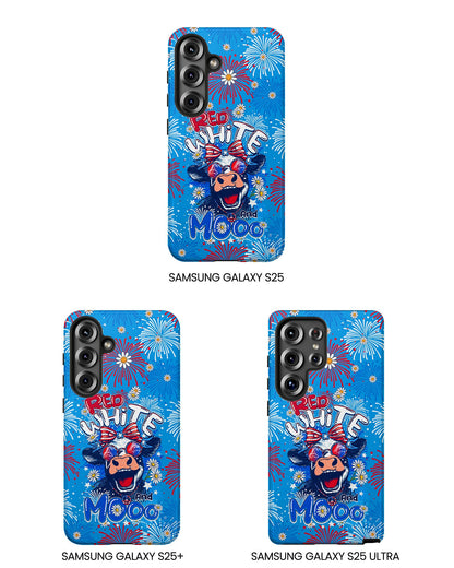 RED WHITE AND MOOO COW PHONE CASE - TY1306262