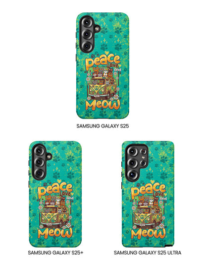 PEACE LOVE AND MEOW CATS PHONE CASE - TY0707263