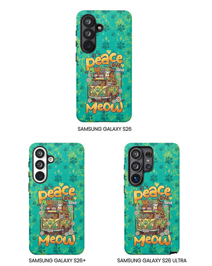 PEACE LOVE AND MEOW CATS PHONE CASE - TY0707263