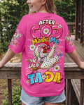 AFTER GOD MADE ME CHICKEN ALL OVER PRINT - TLNO2906261