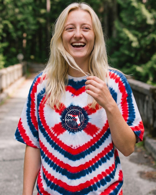 HEART FLORIDA STATE RED WHITE & BLUE SWIRL ALL OVER PRINT - TLNO2406262