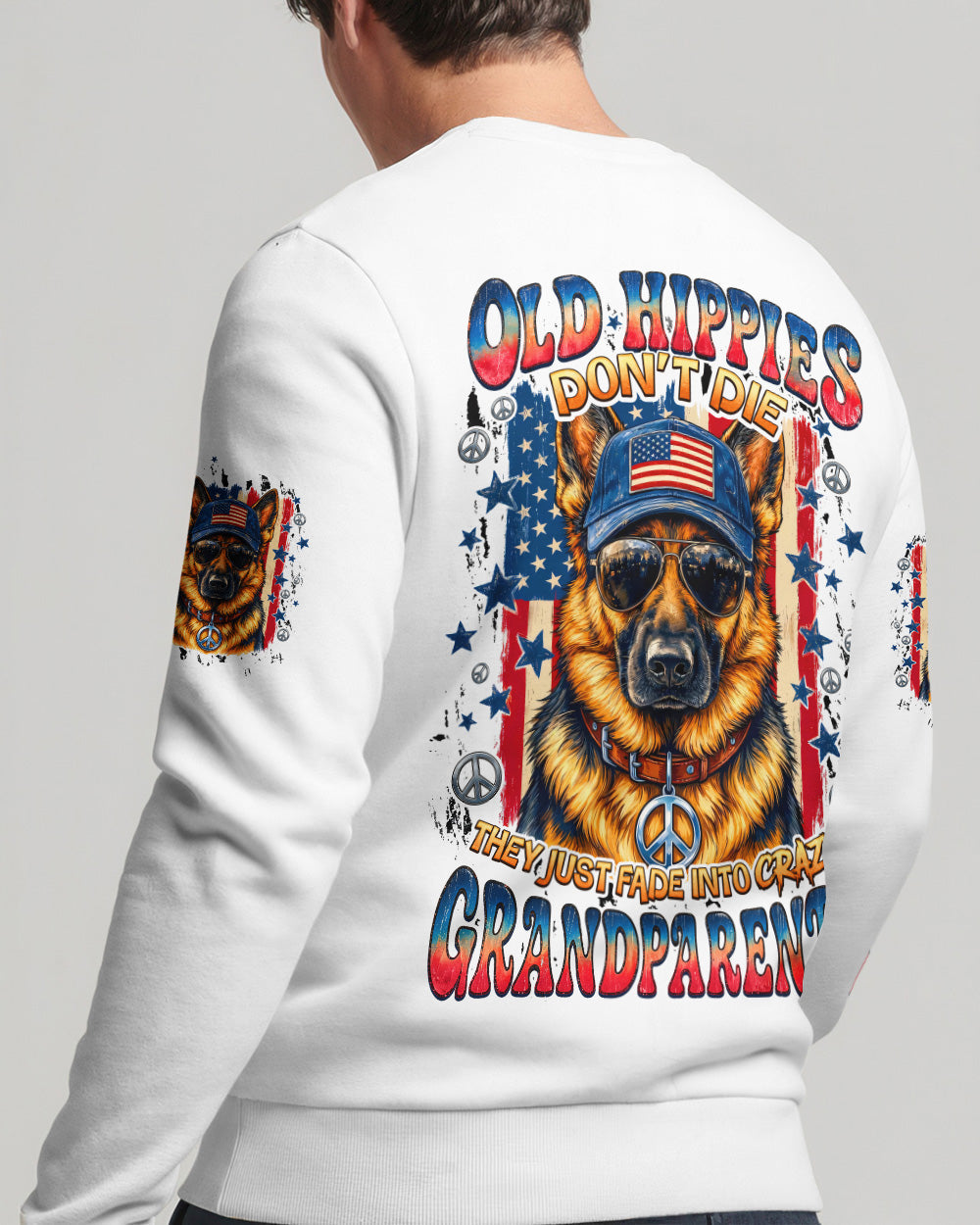 OLD HIPPIES GERMAN SHEPHERD DOG ALL OVER PRINT - TYQY0505261