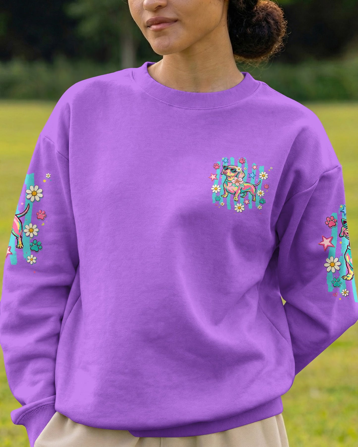 LESS MEANIES MORE WEENIES DACHSHUND DOG  ALL OVER PRINT - TLTW2005261