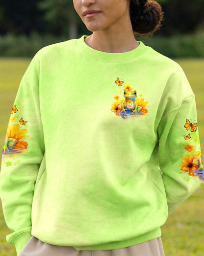 BE YOU THE WORLD WILL ADJUST FROG ALL OVER PRINT - TLNO2909231