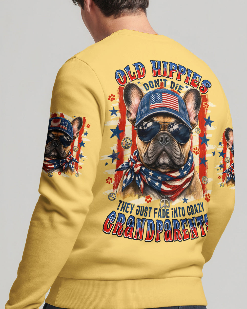 OLD HIPPIES FRENCH BULLDOG ALL OVER PRINT - TYPQ2705263