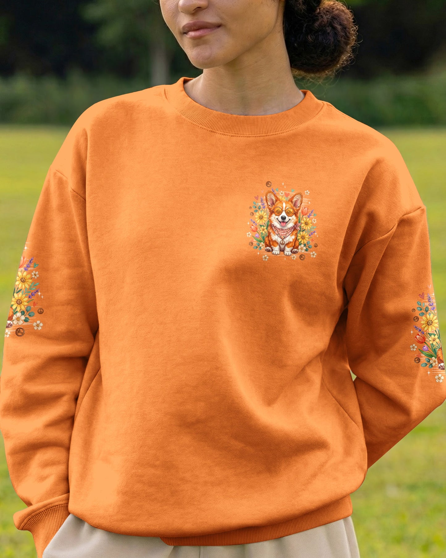 IN A WORLD WHERE YOU CAN BE ANYTHING BE KIND CORGI DOG ALL OVER PRINT - TYPQ2304262