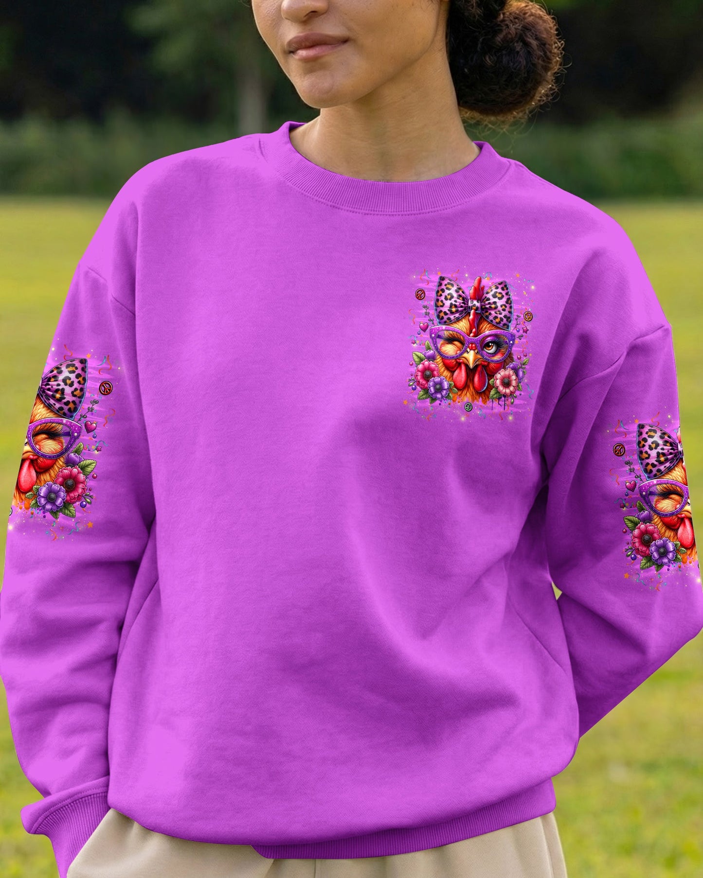 RELAX WE'RE ALL CRAZY CHICKEN ALL OVER PRINT - TYLN2906263