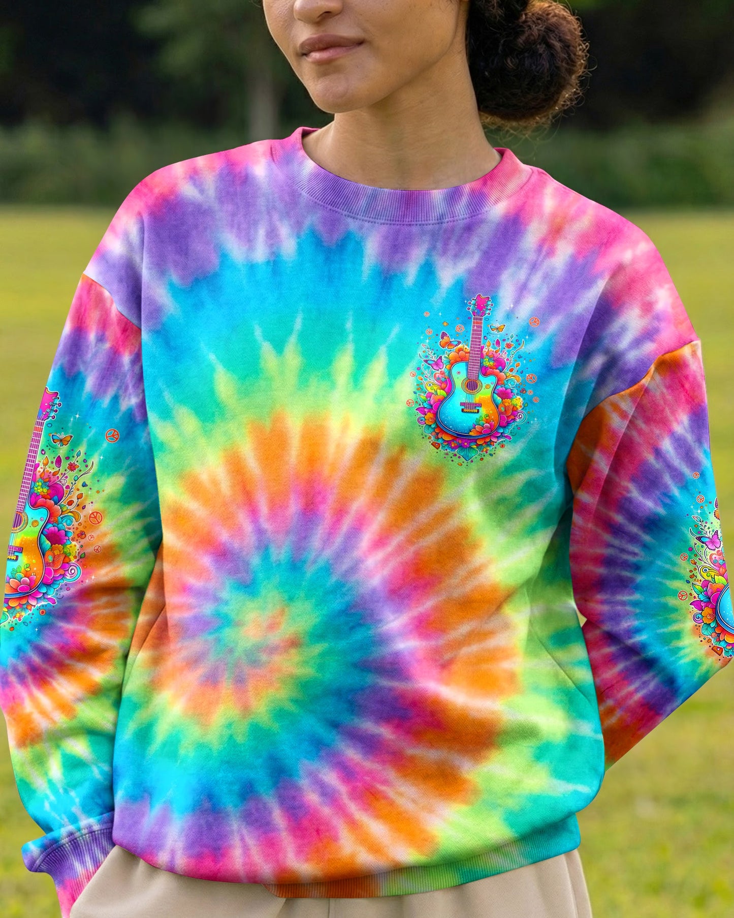 WHISPER WORDS OF WISDOM LET IT BE GUITAR COLORFUL ALL OVER PRINT - TYPQ1704262
