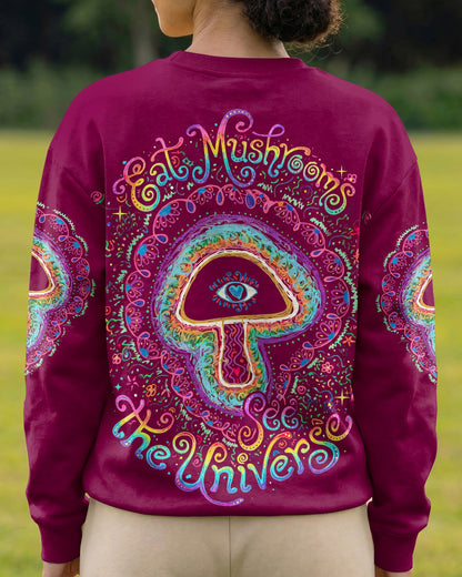 EAT MUSHROOMS SEE THE UNIVERSE COSMIC ALL OVER PRINT – KM1504261