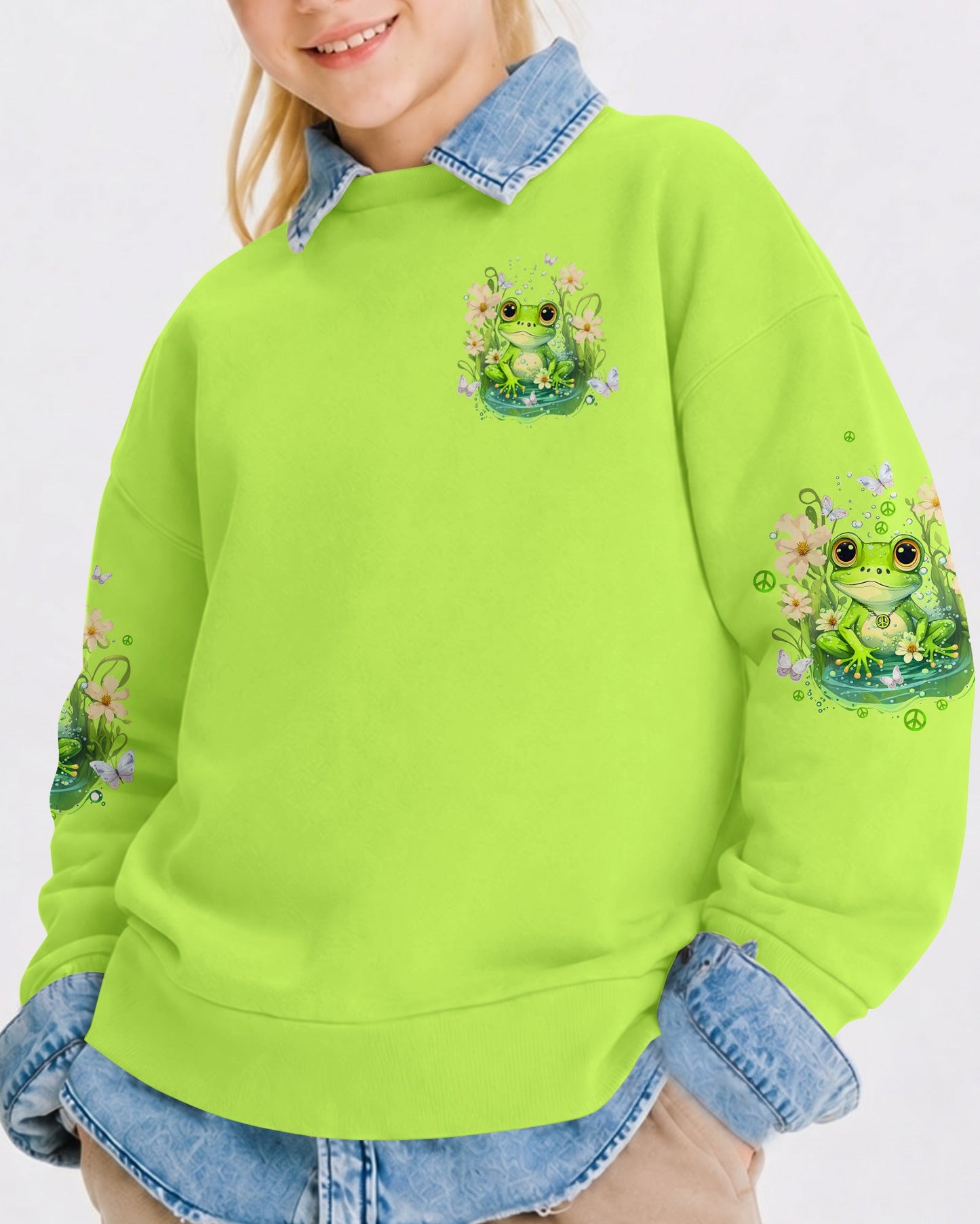 BE YOU THE WORLD WILL ADJUST FROG KIDS ALL OVER PRINT - TLTW1512234