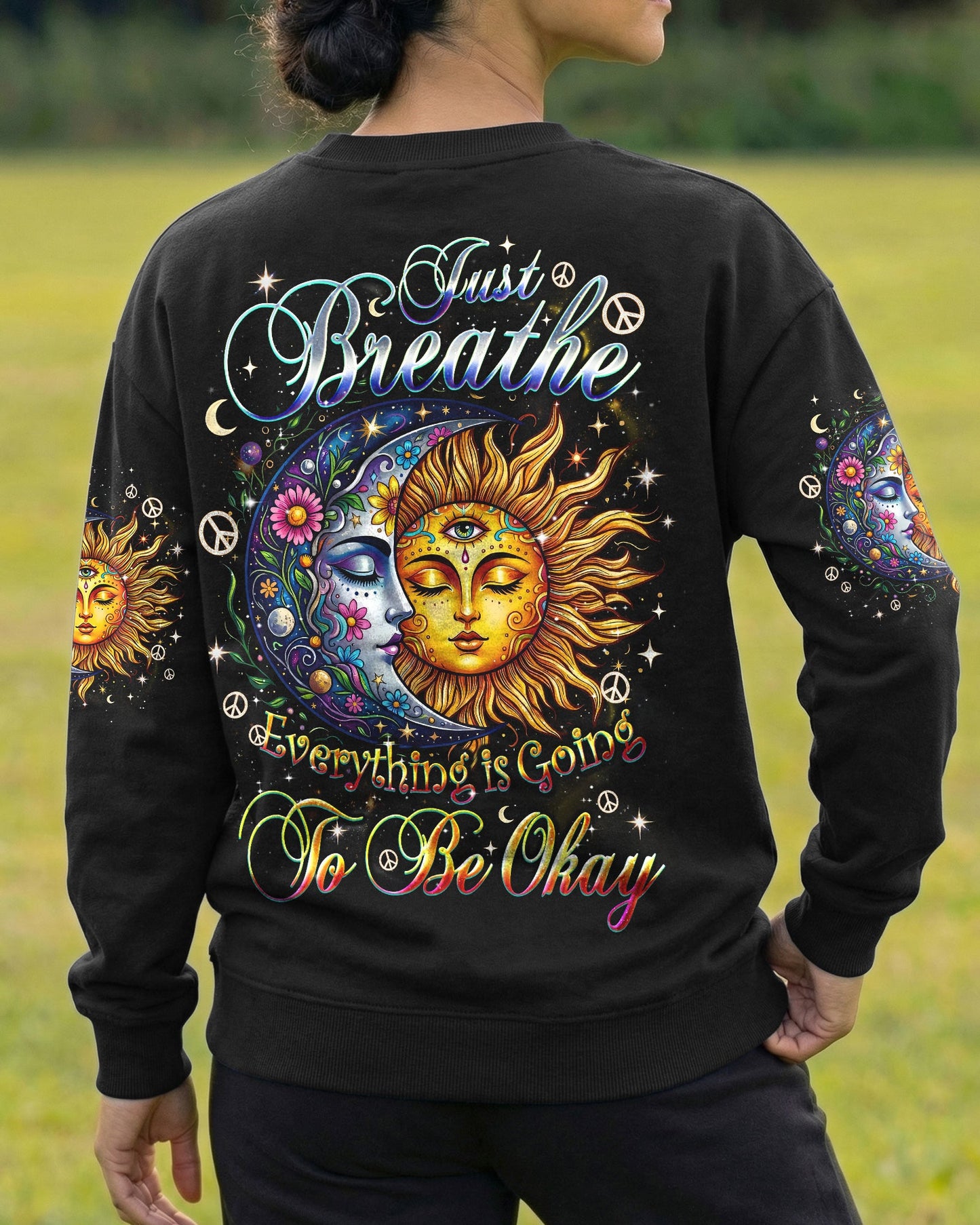 JUST BREATHE SUN AND MOON ALL OVER PRINT - TYQY2104261