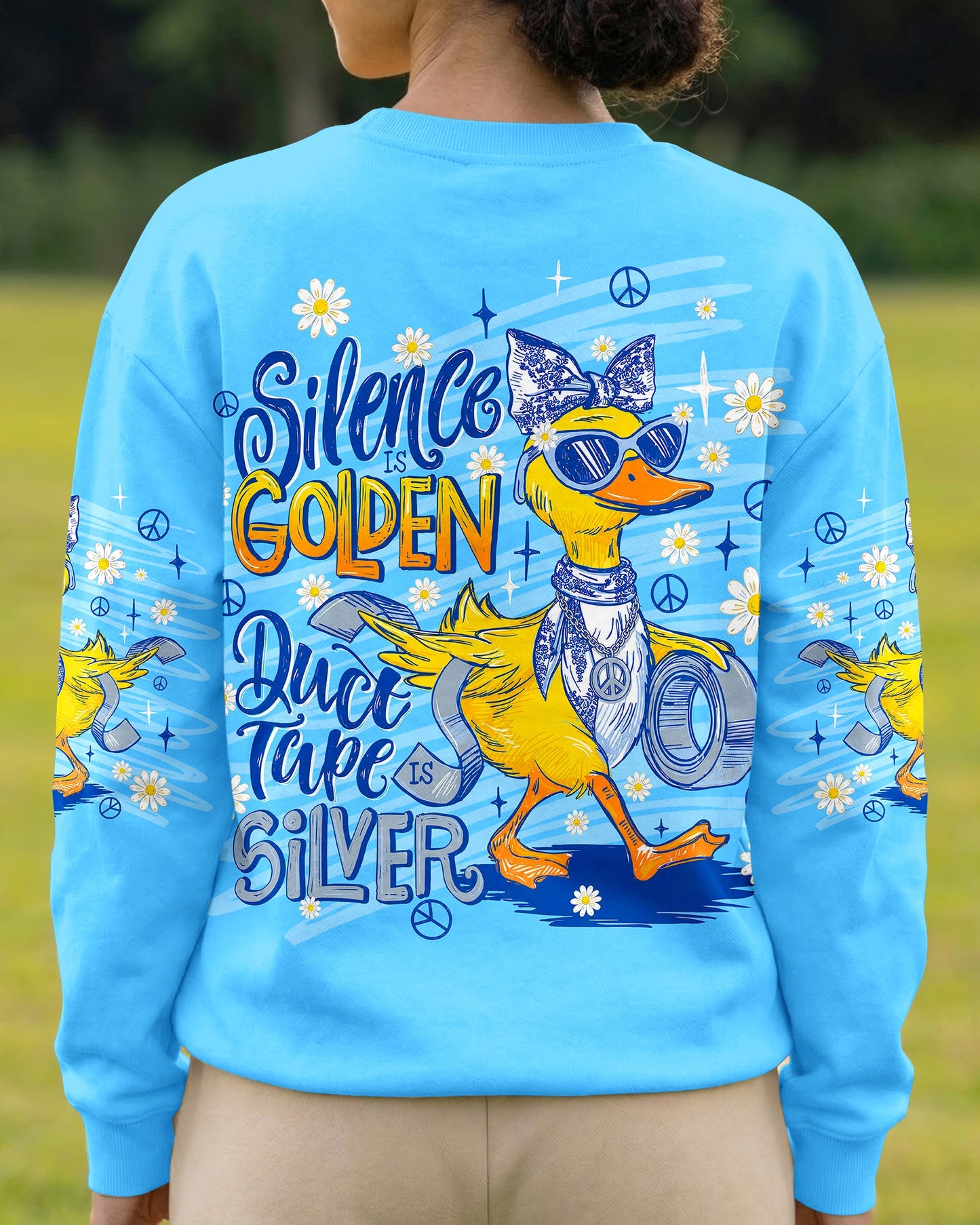 SILENCE IS GOLDEN DUCK ALL OVER PRINT - TLNT0806264