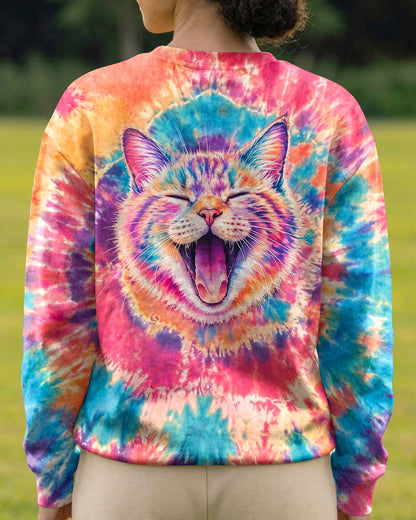 JOYFUL CAT WATERCOLOR PATTERN  ALL OVER PRINT - TLNO2404261