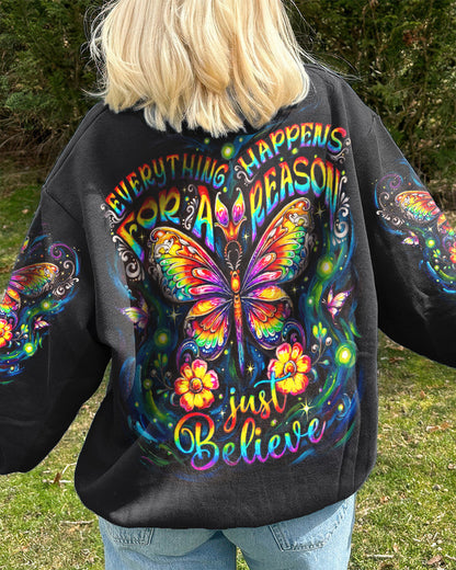 JUST BELIEVE BUTTERFLY GLOW ALL OVER PRINT - KM2404261