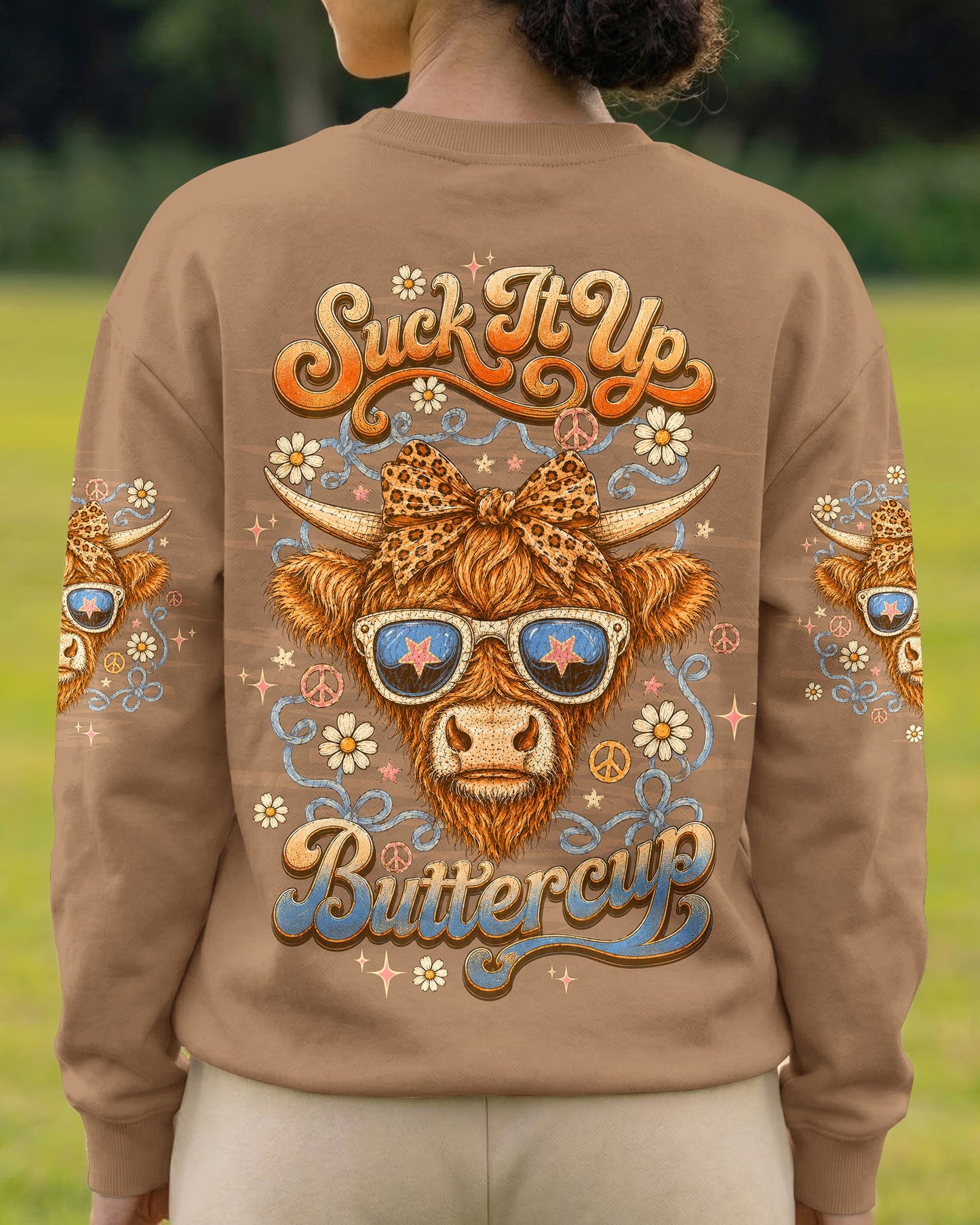 SUCK IT UP BUTTERCUP COW ALL OVER PRINT - TLTW3005262