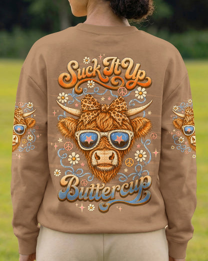 SUCK IT UP BUTTERCUP COW ALL OVER PRINT - TLTW3005262
