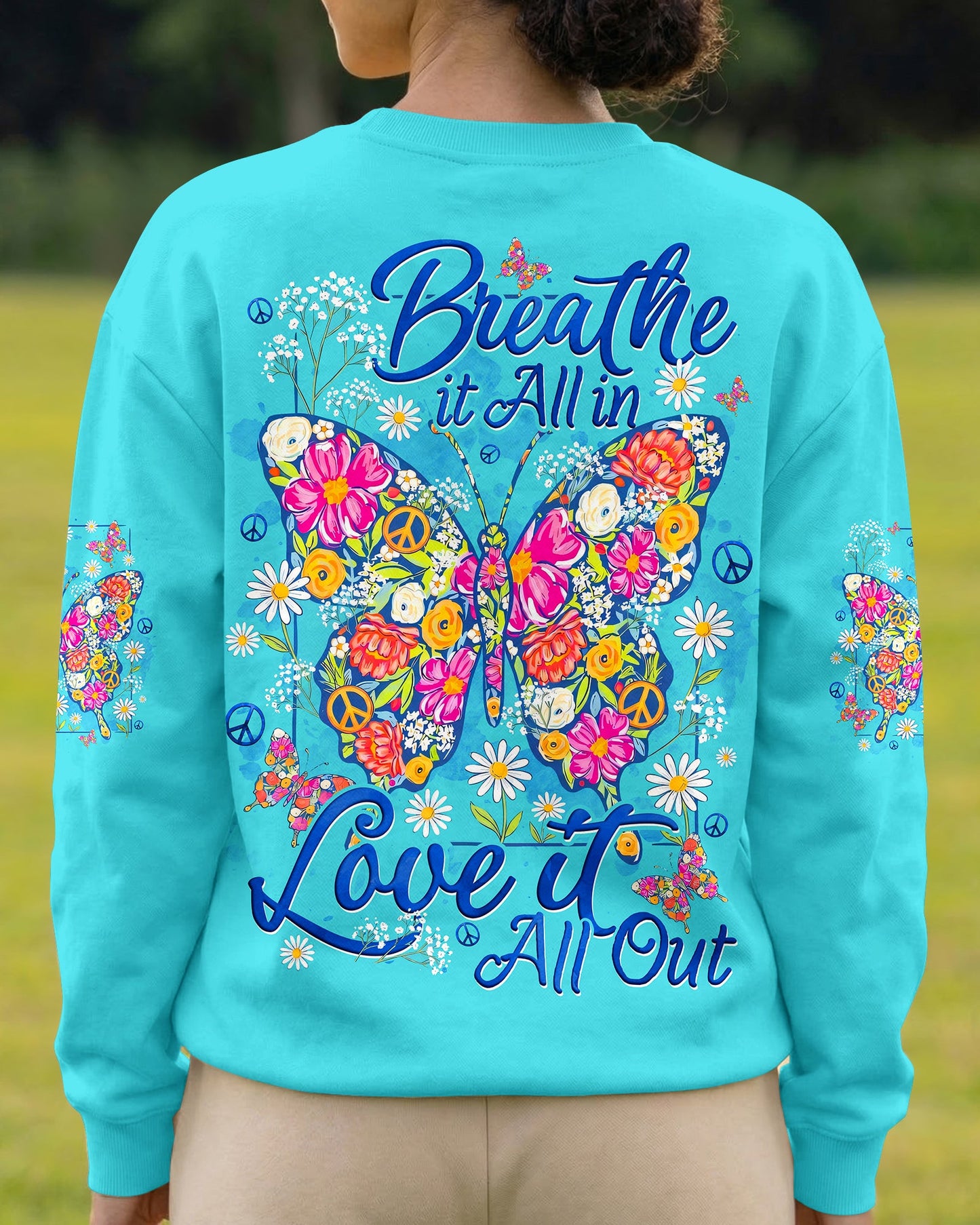 BREATHE IT ALL IN BUTTERFLY ALL OVER PRINT - TYQY1906261