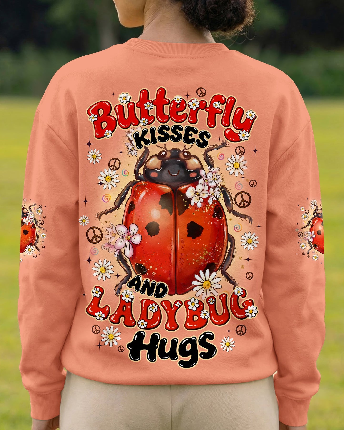 BUTTERFLY KISSES AND LADYBUG HUGS ALL OVER PRINT - TYQY0705262