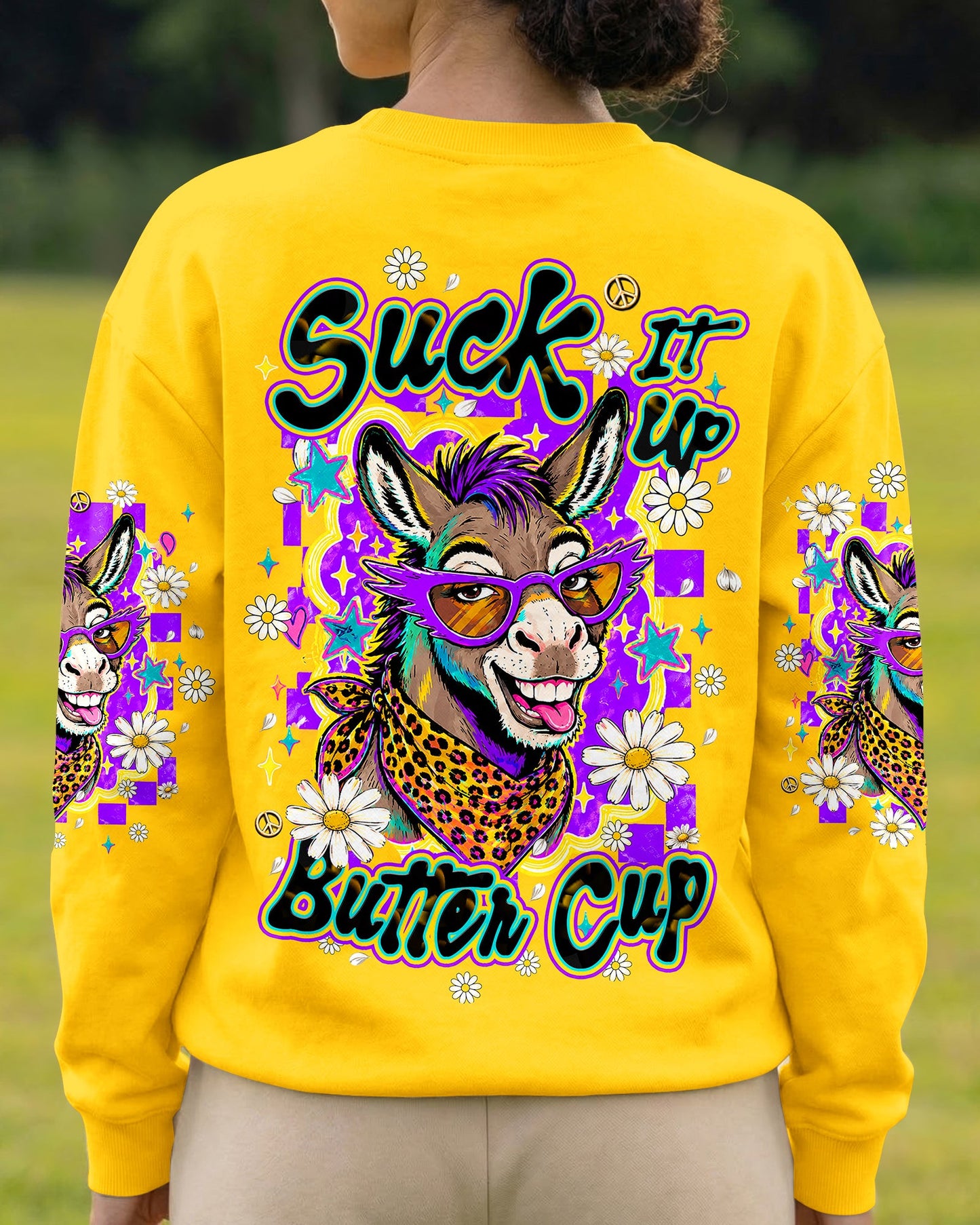 SUCK IT UP BUTTERCUP DONKEY ALL OVER PRINT  - TLHN1506262