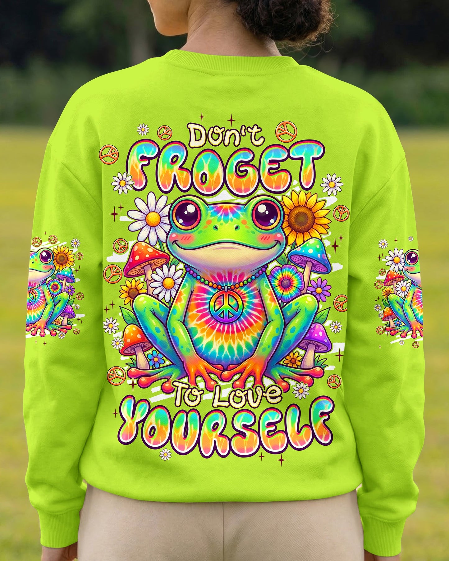 DON'T FROGET TO LOVE YOURSELF ALL OVER PRINT - TYPQ0907262