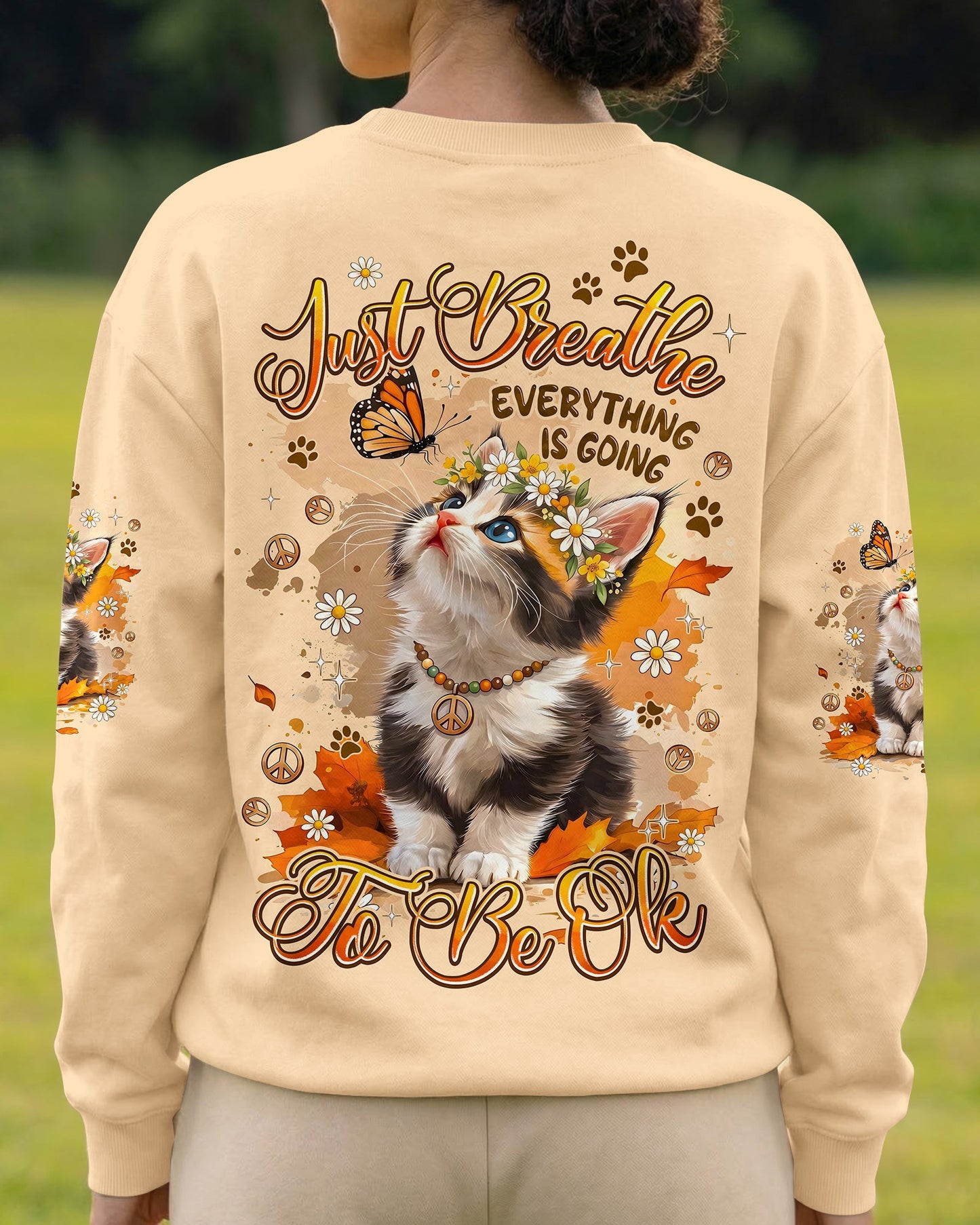 JUST BREATHE CAT ALL OVER PRINT - TYPQ1805261
