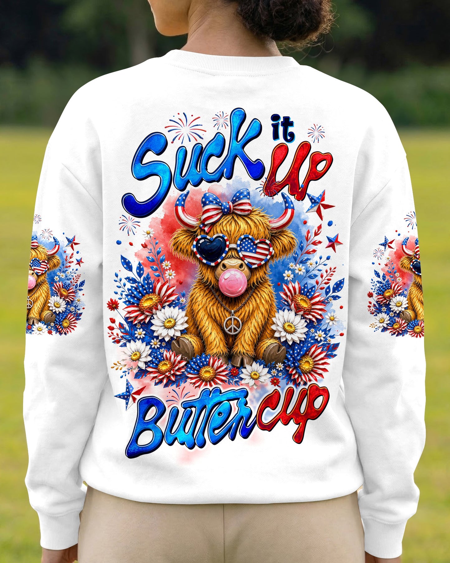 SUCK IT UP BUTTERCUP COW ALL OVER PRINT - TLTW2705262