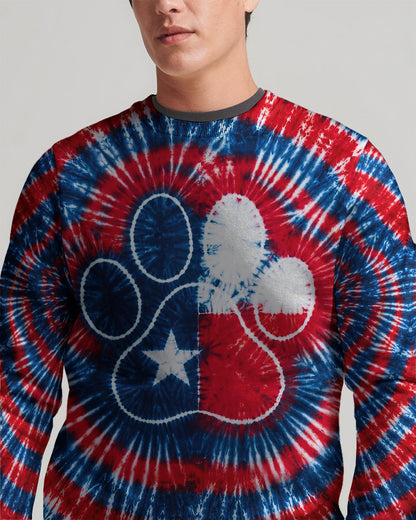 PAW PRINT TEXAS MAP SWIRL ALL OVER PRINT - TLNT1206262