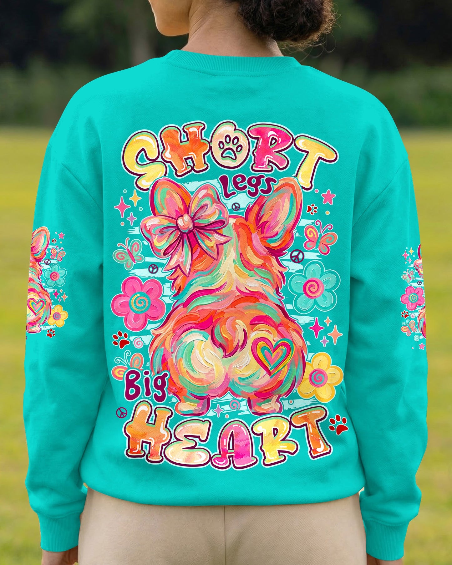 SHORT LEGS BIG HEART CORGI DOG ALL OVER PRINT - TYPQ2105262