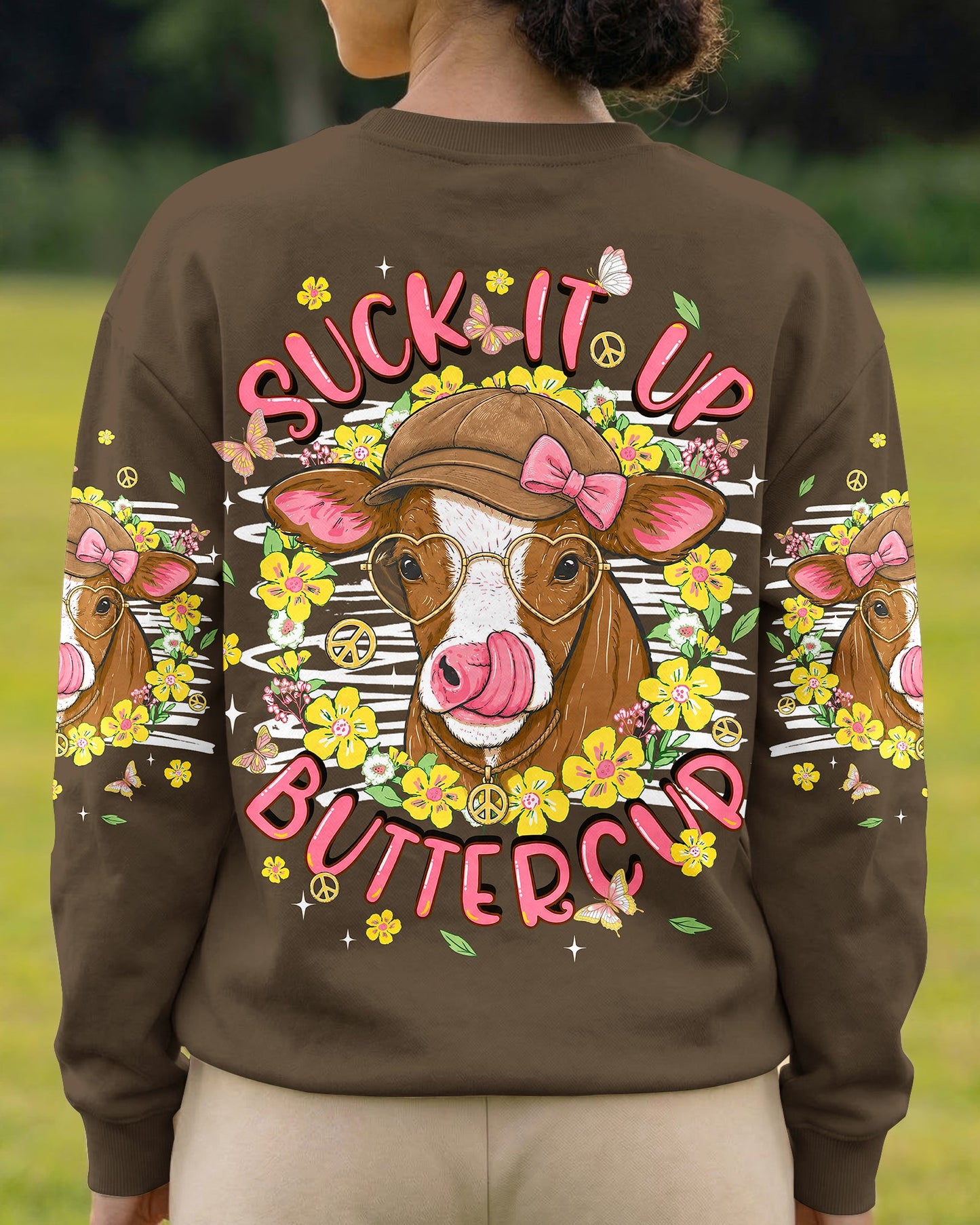 SUCK IT UP BUTTERCUP COW ALL OVER PRINT - TLNT1806264