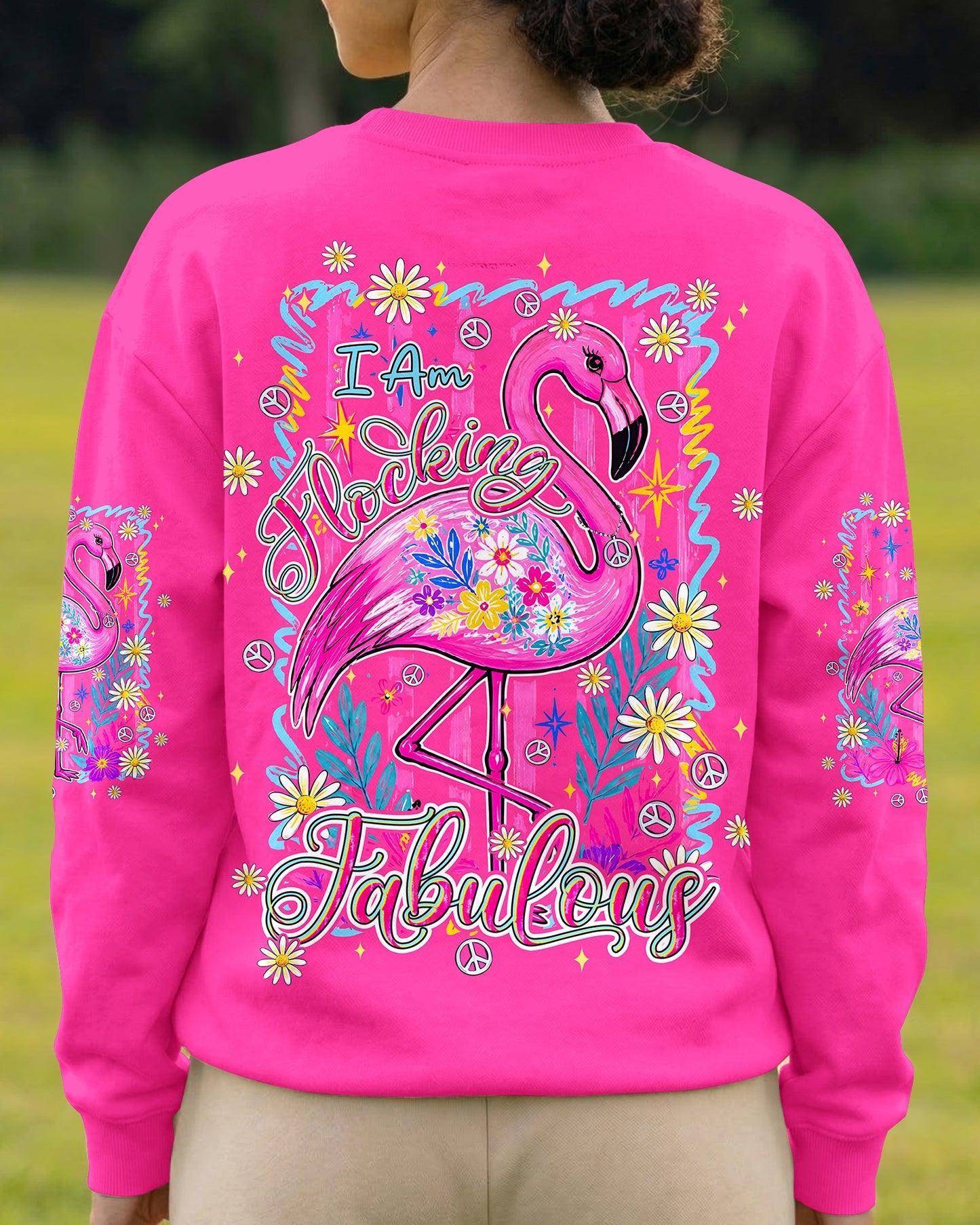I'M FLOCKING FABULOUS FLAMINGO ALL OVER PRINT - TYPQ0107261