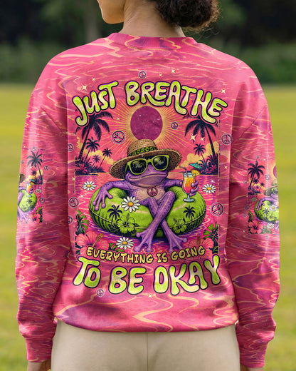 JUST BREATHE FROG ALL OVER PRINT - TYPQ0807261
