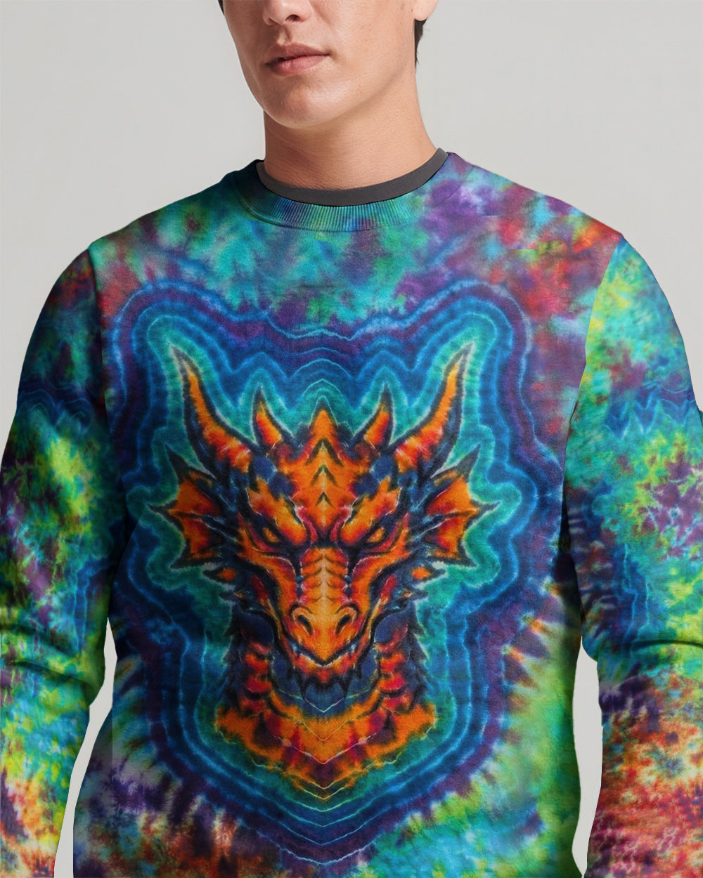 DRAGON SWIRL ALL OVER PRINT - TLHN0804262