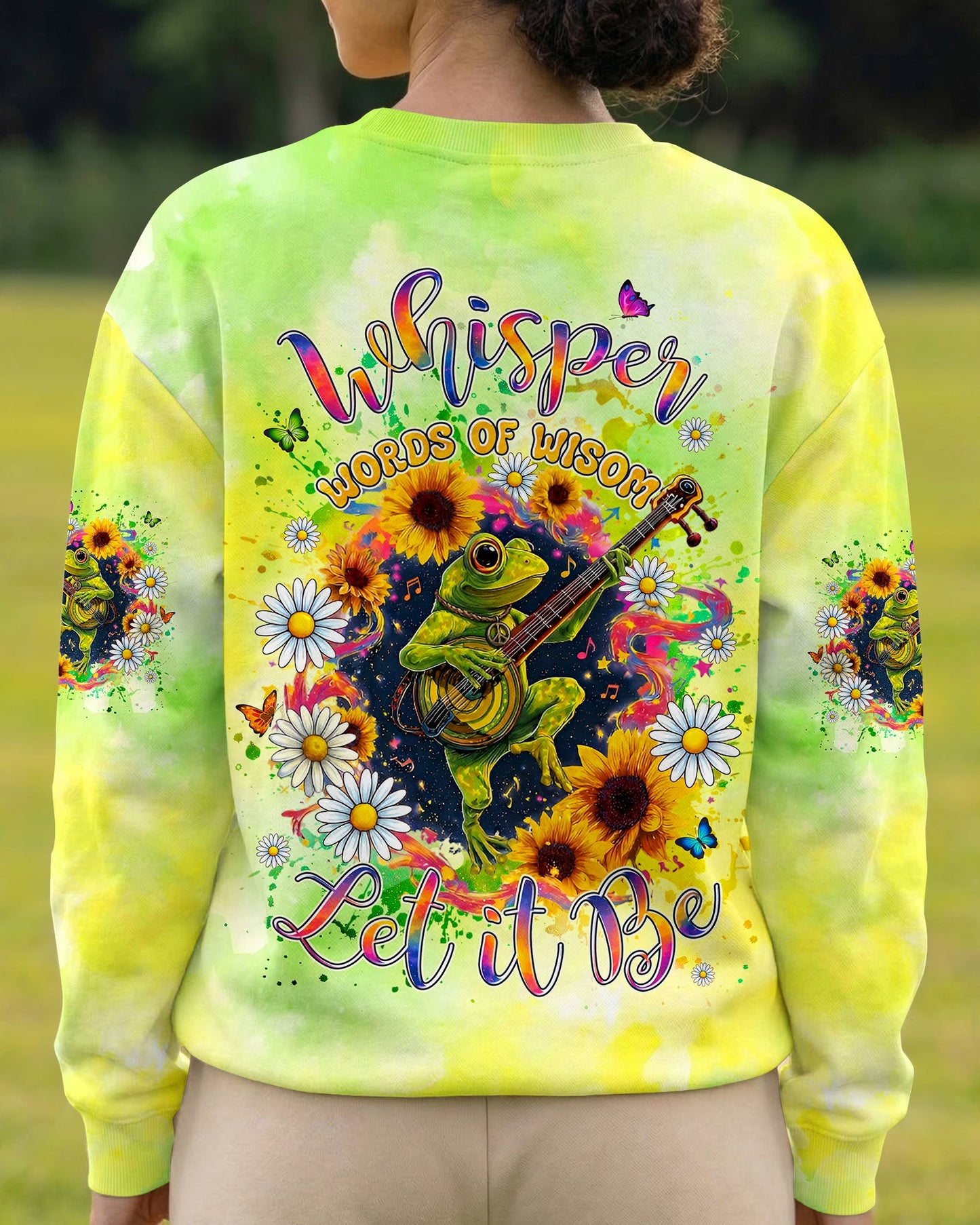 WHISPER WORDS OF WISDOM LET IT BE FROG ALL OVER PRINT - TYLN2606262