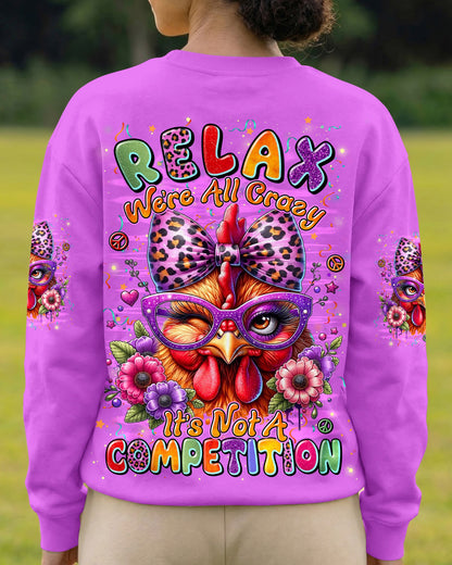RELAX WE'RE ALL CRAZY CHICKEN ALL OVER PRINT - TYLN2906263
