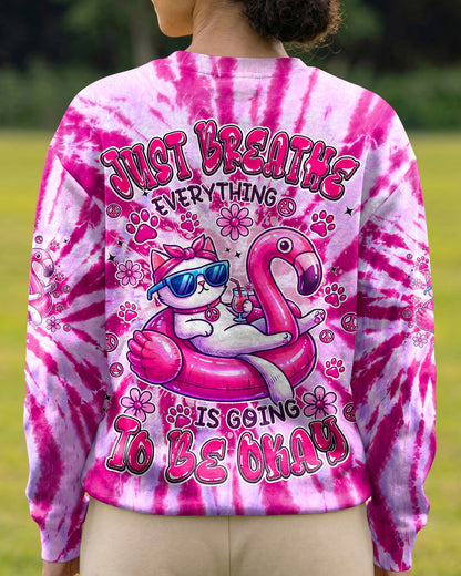 JUST BREATHE CAT ALL OVER PRINT - TYPQ2804262