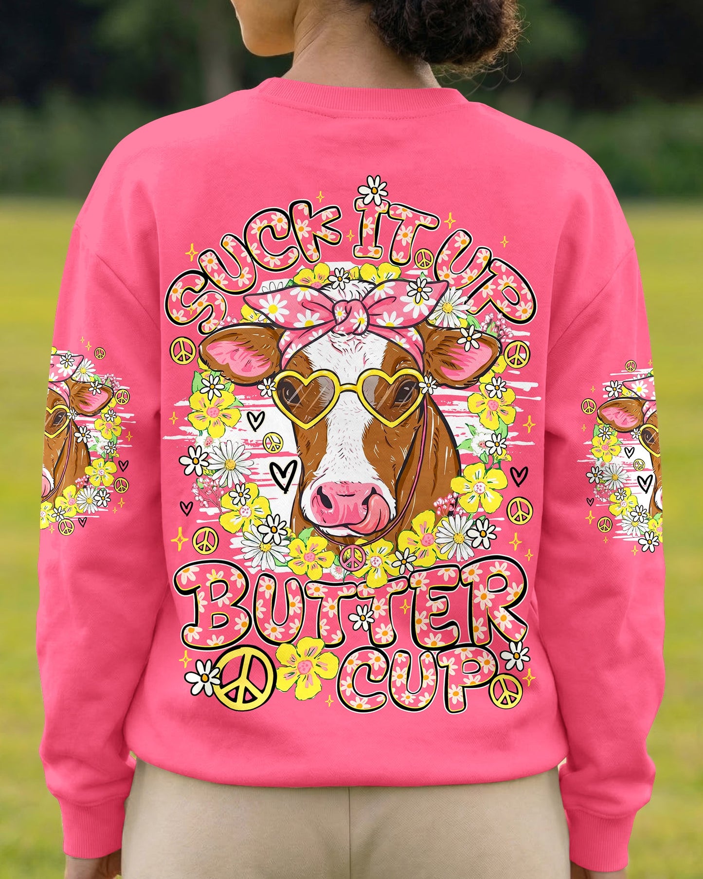 SUCK IT UP BUTTERCUP COW ALL OVER PRINT - TY1206262