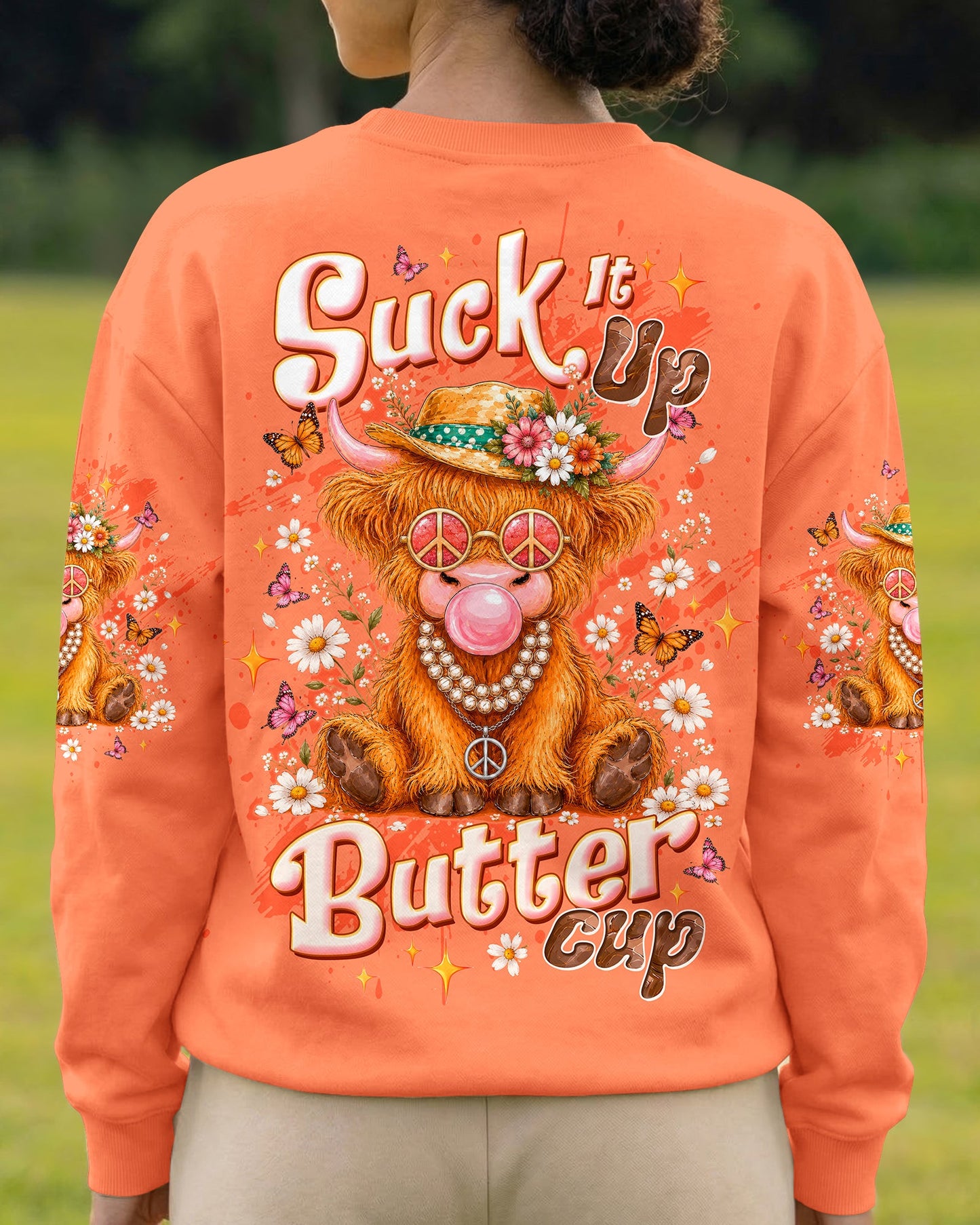 SUCK IT UP BUTTERCUP COW ALL OVER PRINT - TLTW2805261