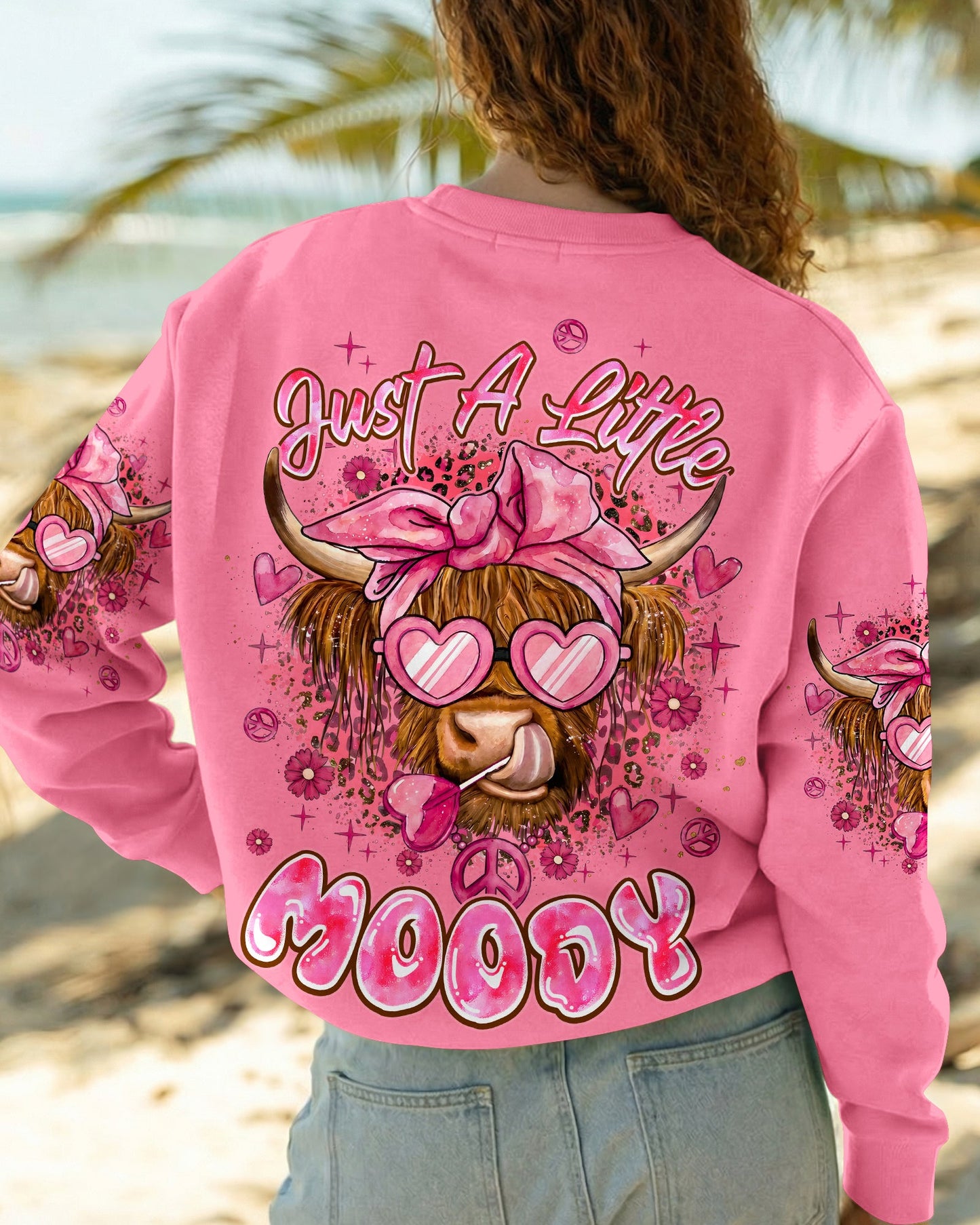 JUST A LITTLE MOODY COW ALL OVER PRINT - TYPQ0505262