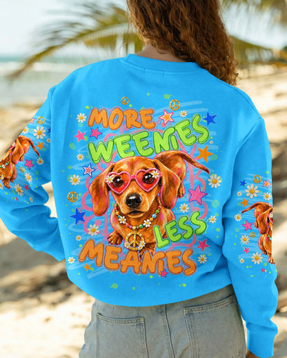 MORE WEENIES LESS MEANIES DACHSHUND DOG ALL OVER PRINT - TLNT1605263
