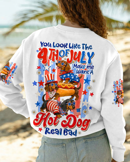 YOU LOOK LIKE THE 4TH OF JULY DACHSHUND DOG ALL OVER PRINT - TYQY0306262
