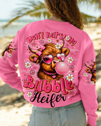 DON'T BURST MY BUBBLE  HEIFER COW ALL OVER PRINT - TLNO1106263