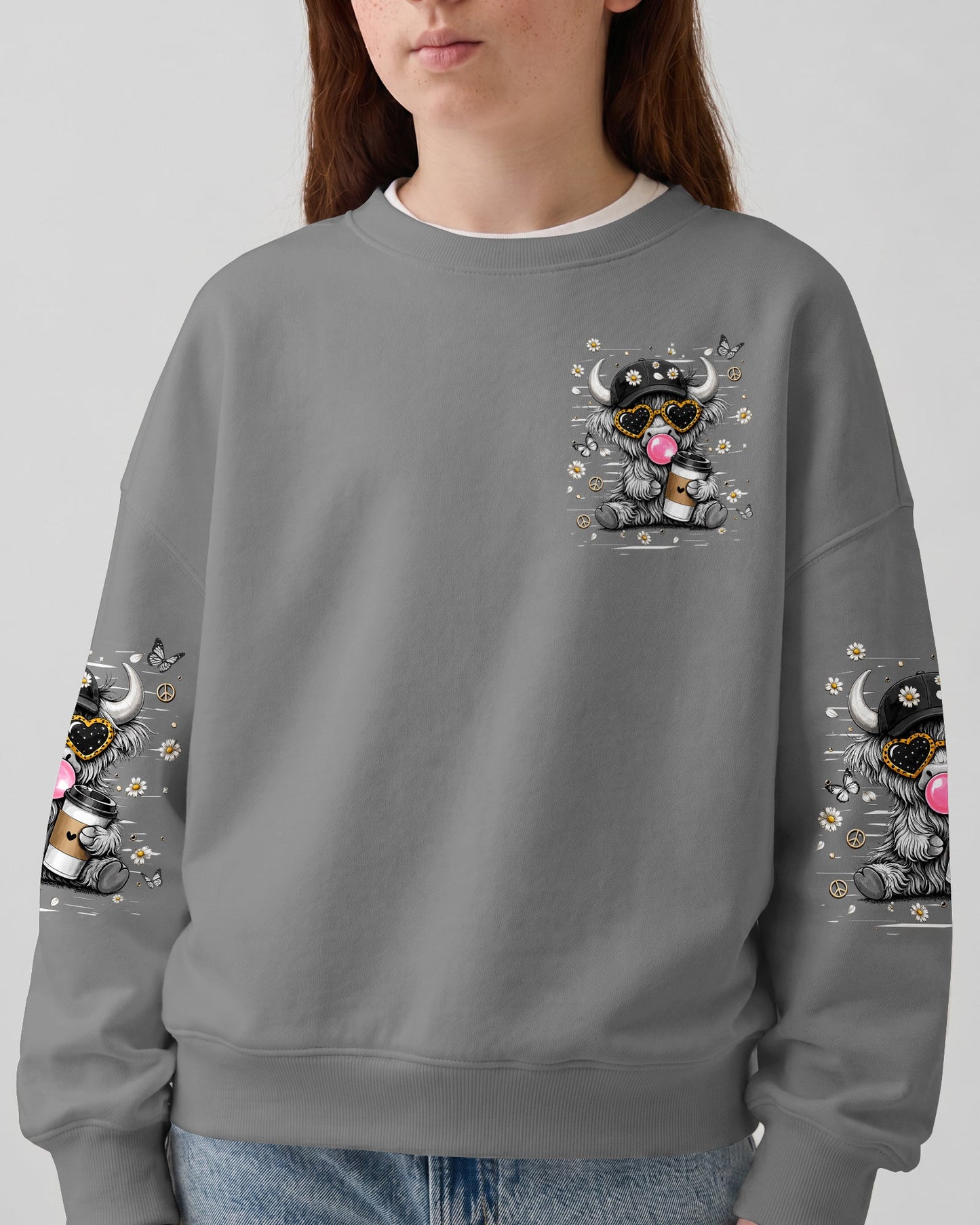 SUCK IT UP BUTTERCUP COW KIDS ALL OVER PRINT  - TLHN0806264