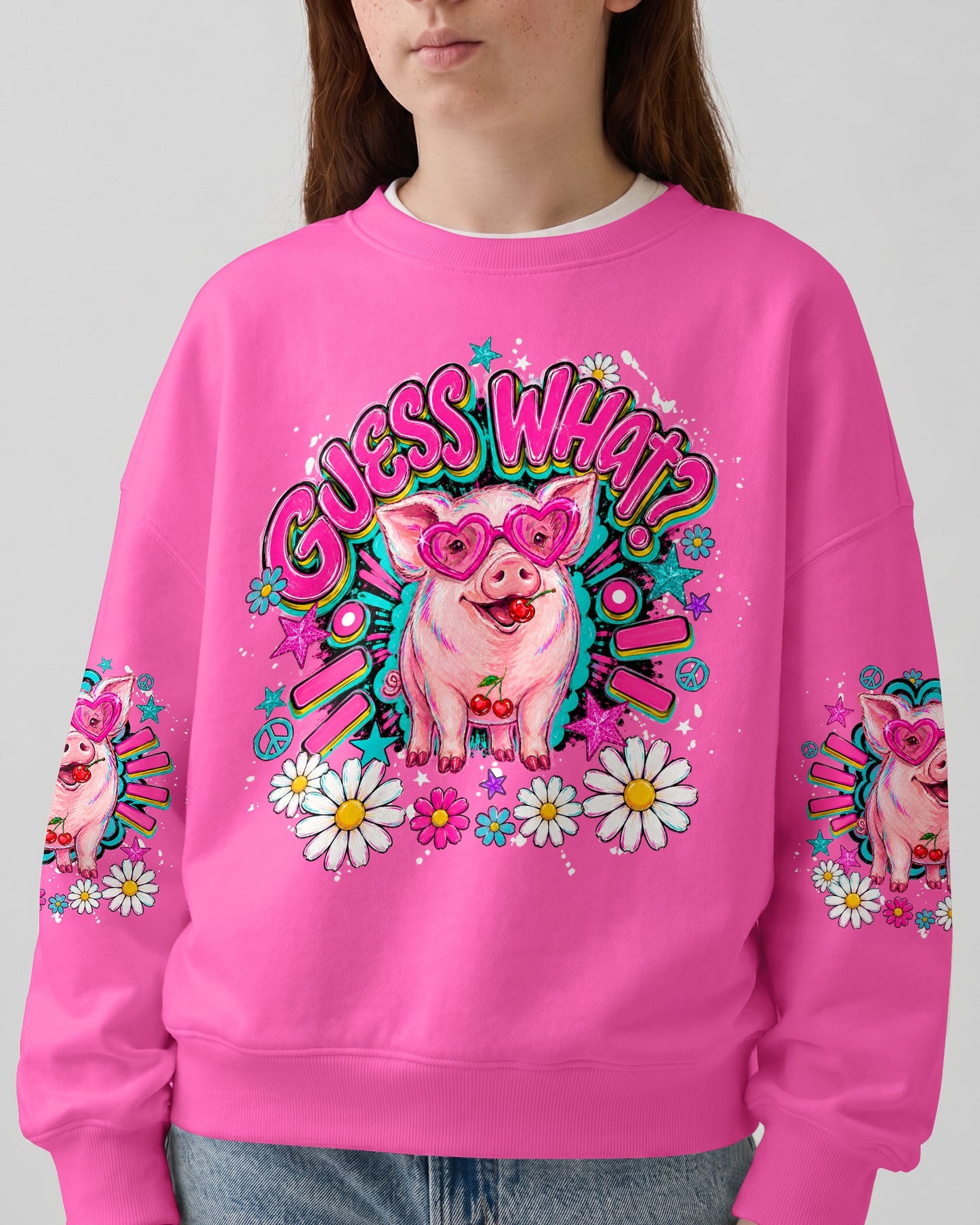GUESS WHAT PIG KIDS ALL OVER PRINT - TLNO2205261