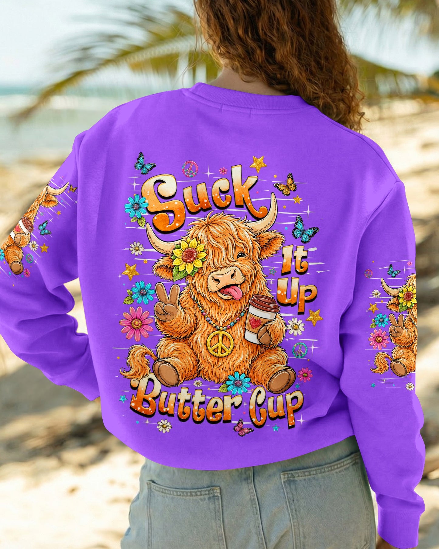 SUCK IT UP BUTTERCUP COW  ALL OVER PRINT   - TLHN0806265