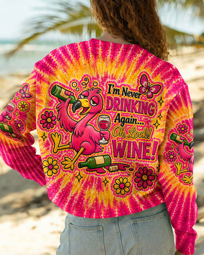 I'M NEVER DRINKING AGAIN FLAMINGO ALL OVER PRINT   - TLHN2804262