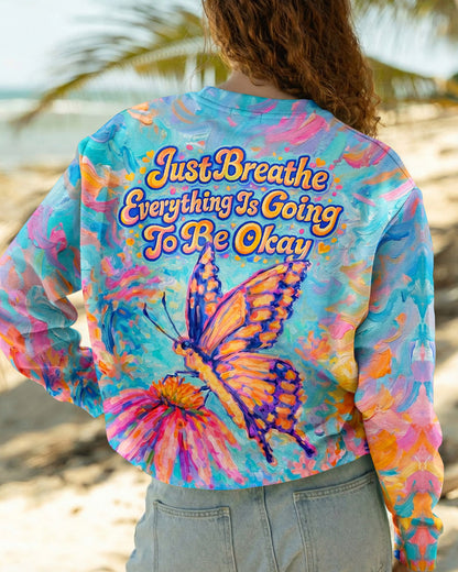 JUST BREATHE BUTTERFLY ALL OVER PRINT  - TLNO1404261